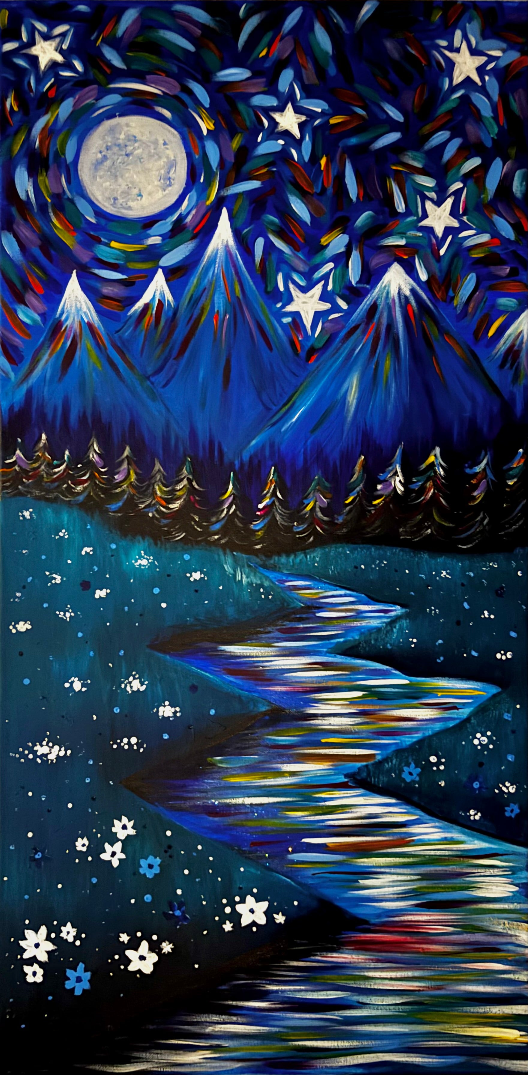 Lunar Night Sky